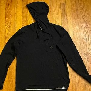 RVCA Plain All Black Hoodie
